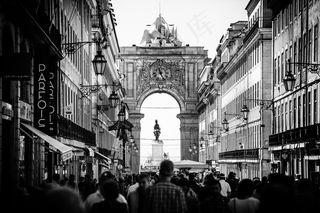 钢笔画,街道,卡通动漫人物,图画,建筑,奥古斯塔街