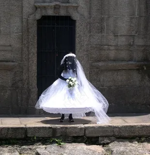 婚纱,婚纱写真,运动鞋,婚礼,薄纱,里约狂欢节