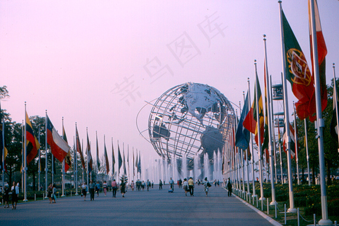 剧院/博物馆/礼堂,体育场馆,气球,旗帜,游乐场,纽约世界博览会-Unisphere