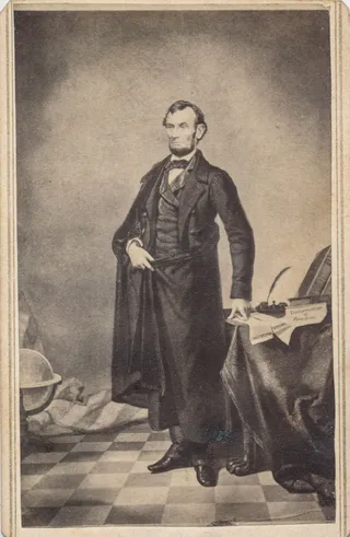 人像卡尔霍恩 （1782-1850）,钢笔画,版画,黑白照片,影雕,亚伯拉罕·林肯的CDV