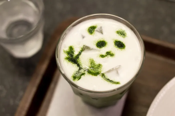 马克杯,酸奶,碗,牛奶豆腐,玻璃杯,熊猫脸绿茶牛奶（日本东京上野）