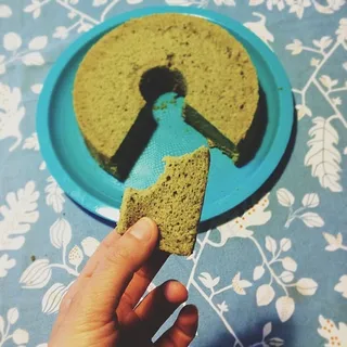 早餐抹茶雪纺蛋糕。早上好。 | #instaZdora