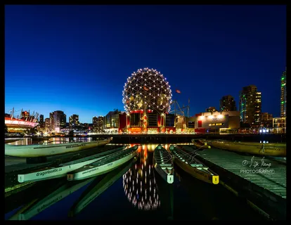 蓝色世界上的科学世界，不列颠哥伦比亚省温哥华