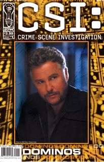 屏幕截图,书籍,专辑,书本,卡通动漫人物,CSI封面：犯罪现场调查：IDW Publishing发布的Dominos＃1