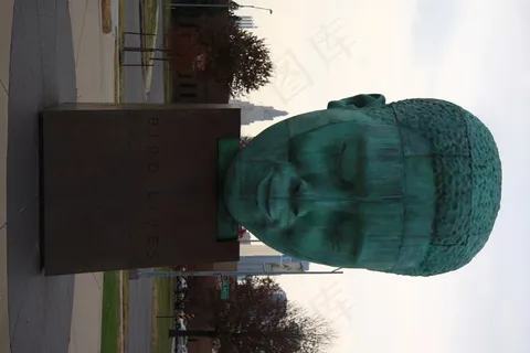 雕像,乌龟,背包,鸟类,纪念碑,查理·帕克