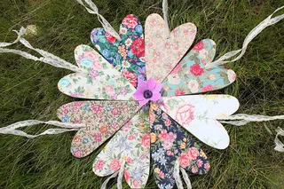 花的心-婚礼木心-乡村波西米亚风格的装饰，从9种面料中选择-木破旧别致的婚礼装饰Wedding Favor