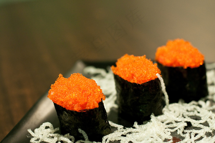 鱼籽,鱼子酱,寿司,月饼,日本寿司,八八-Nigiri Tobiko