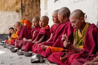 班禅,喇嘛,修道士,人物特写,印度-桑喀尔山谷Phuktal