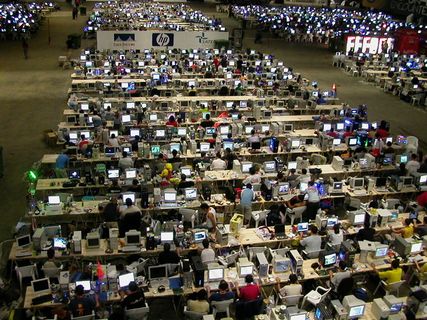 都市夜景,车流,城市街道,堵车,街道,电脑派对