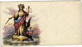 《哥伦比亚统治海洋》内战邮政封面