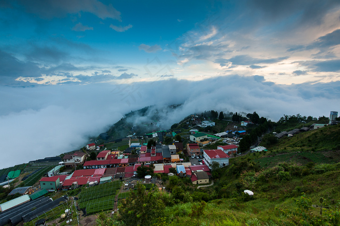 山峦,民居,天空,峡谷,草原,DSC_2415