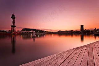 天空,湖泊,海洋,桥梁,江河,巴塞罗那|海港