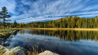 湖泊,江河,山峦,禾木,草原,本周办公室的风景