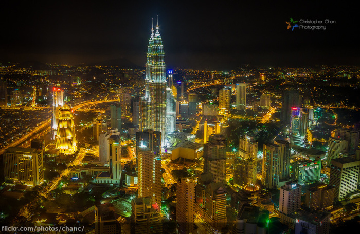 都市夜景,夜景摄影,洪崖洞,城市夜景,游乐场,吉隆坡市中心