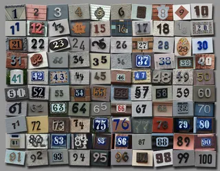 100张门牌号码的图片