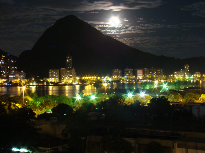 都市夜景,湖泊,桂林桂湖,夜景照明,夜景工程,Lagoa Rodrigo de Freitas