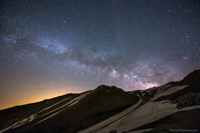 baikonur 1957,山峦,石坑崆,天空,树,晴朗的夜空
