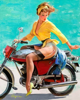 1956年由吉尔·埃尔夫格伦（Gil Elvgren）着装
