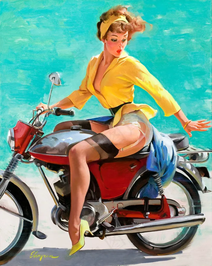 1956年由吉尔·埃尔夫格伦(Gil Elvgren)着装 1956年由吉尔·埃尔夫格伦(Gil Elvgren)着装