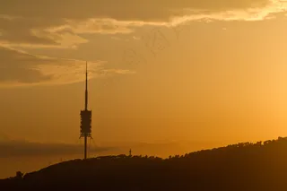 巴塞罗那-Torre De Collserola日落