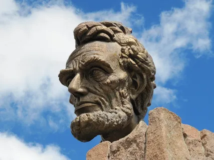 雕像,桥梁,佛像,工艺品,纪念碑,怀俄明州亚伯拉罕·林肯纪念碑