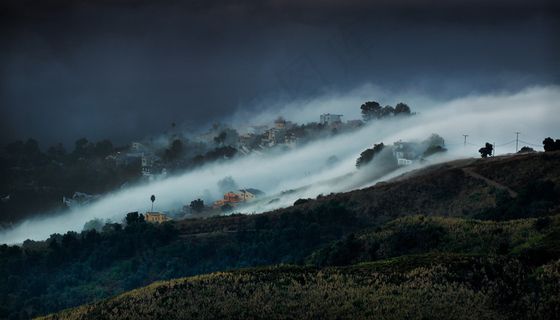 加利福尼亚马里布雾