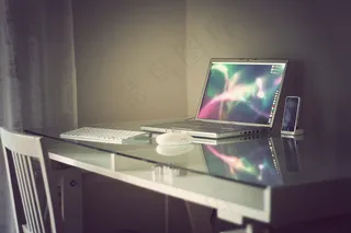 奖杯,台式电脑,水晶奖杯,室内一角,苹果第二代