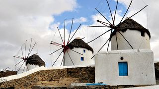 游乐场,建筑,风扇,雨伞,飞机,米科诺斯岛0737