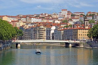 海洋,江河,建筑,港口码头,寺塔,France-003037-索恩河