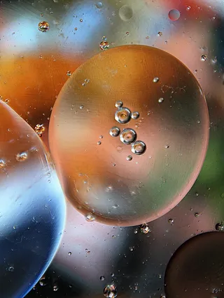 太空,气泡,水珠图,月夜,水珠,油性VIII