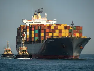 集装箱船,轮船,货轮,轿车,都市夜景,MSC罗谢尔