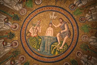 基督洗礼，阿里安洗礼，拉文纳（5thC结束，6th早期）