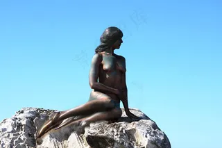 雕像,工艺品,佛像,纪念碑,舞者,活体彩绘小美人鱼雕像袭击悉尼