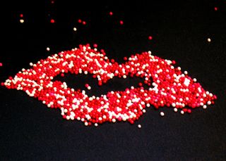 心形蜡烛,蜡烛,红珊瑚,生日蜡烛,灯笼,情人节快乐之吻