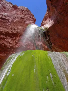 峡谷,山峦,瀑布,自然/人文景观,江河,大峡谷丝带瀑布凝灰岩
