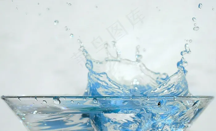 白开水,图画,工笔画,冰雪,水彩画,溅