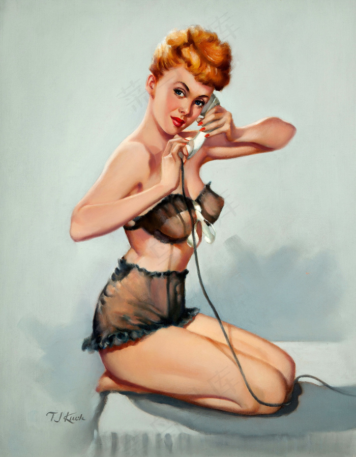 美女,女内衣,卡通动漫人物,屏幕截图,图画,在电话上固定