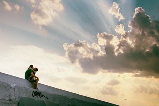 卡通动漫人物,花卉,天空,屏幕截图,图画,爱与光