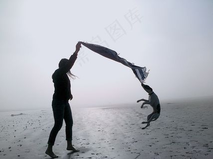 Melkbos上有雾的日子