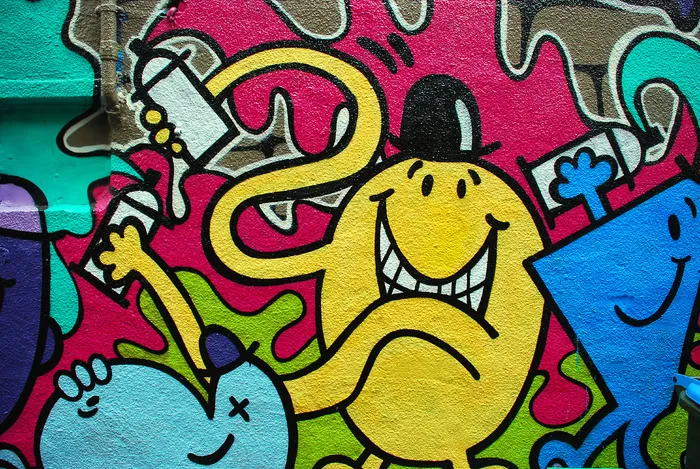 绘画,包装纸,街头涂鸦,纸版画,图画,门先生