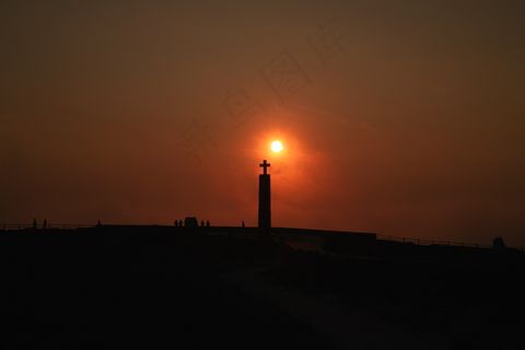 天空,街灯,霞光,建筑,灯,罗卡角日落 天空,街灯,霞光,建筑,灯,罗卡角日落