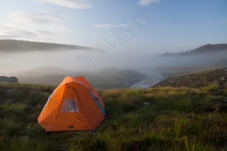 帐篷,山峦,轿车,草原,跑车,20090808-IMG_8202