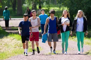 合照,接力,夏令营,越野赛跑,儿童,Världens导师besökerÅland06.2013