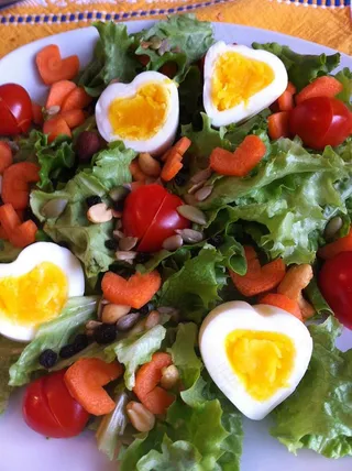 花卉,玫瑰花,蔬菜沙拉,沙拉,盆栽植物,情人节沙拉！