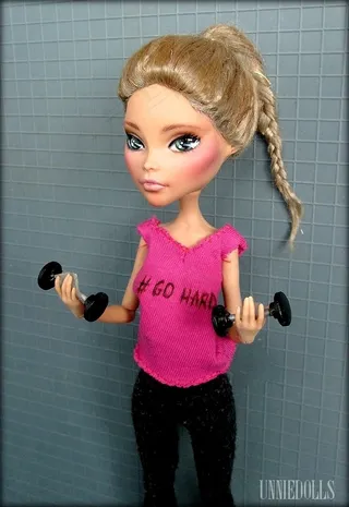 儿童,卡通动漫人物,美女,女孩,屏幕截图,Gym Girl-克利奥·尼罗定制娃娃