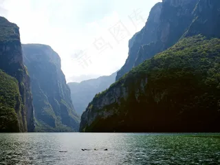 江河,峡谷,湖泊,山峦,天空,Cañóndel Sumidero