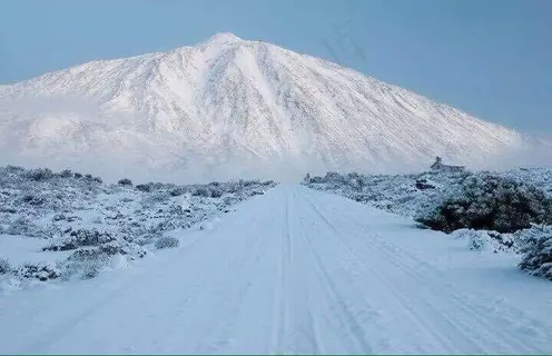 冰雪,山峦,江河,树,滑雪图,特内里费岛泰德 冰雪,山峦,江河,树,滑雪图,特内里费岛泰德