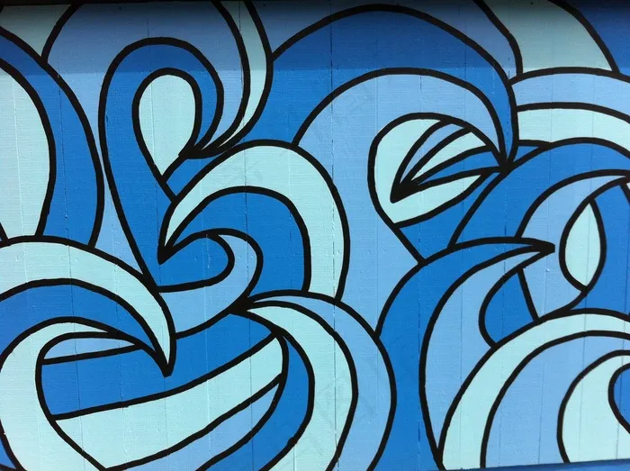 美丽的墙壁在蒙特里，加利福尼亚。