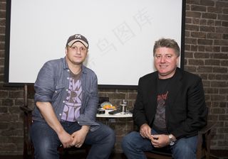 人物特写,合影,合照,潘石屹,西服,伦尼·亚伯拉罕森和帕特·肖特