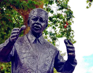 卡通动漫人物,雕像,美女,女孩,纸版画,纳尔逊·曼德拉